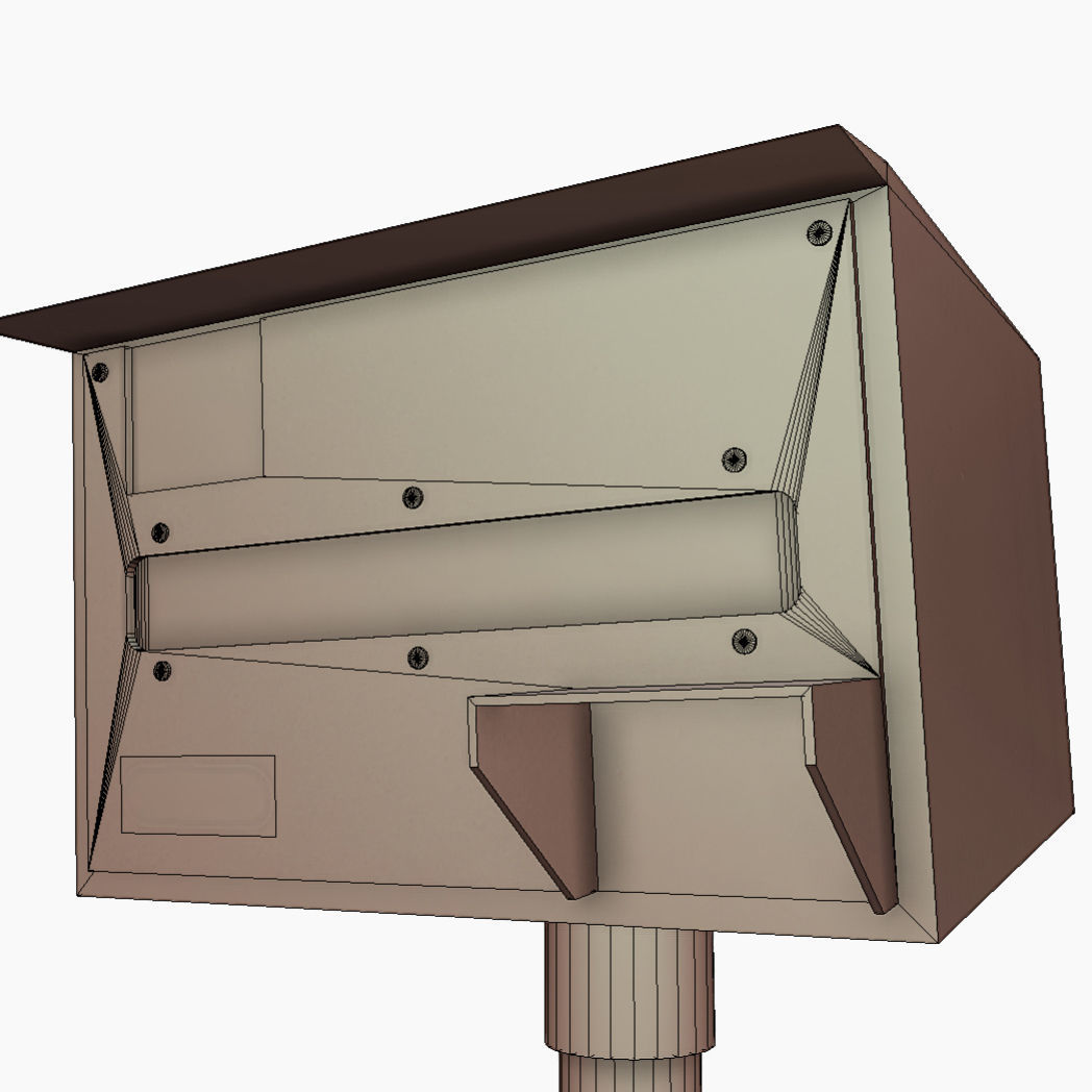 Speed Camera Low-poly 3D model_6