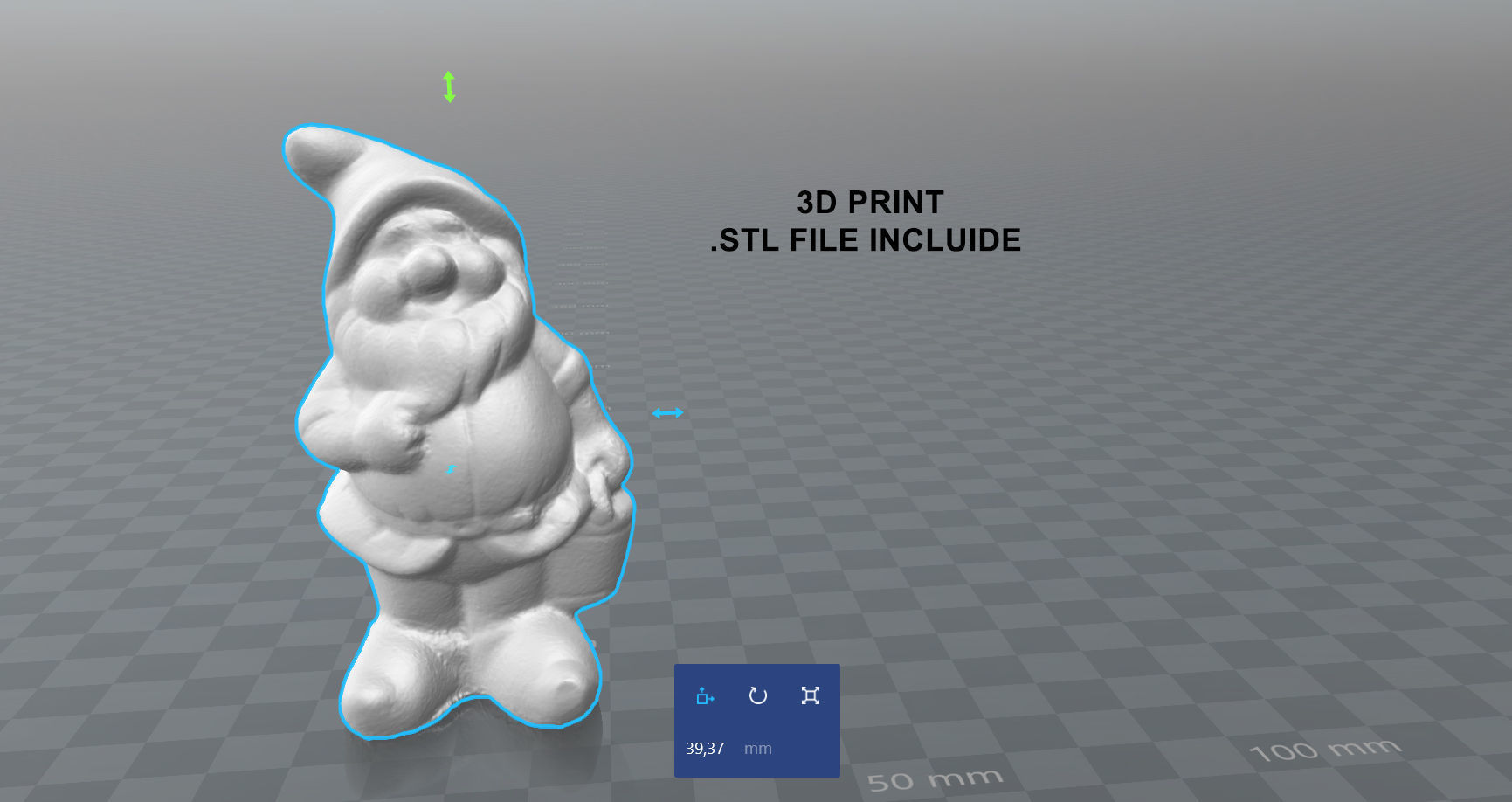 Garden Gnome 3 Low-poly 3D model_12