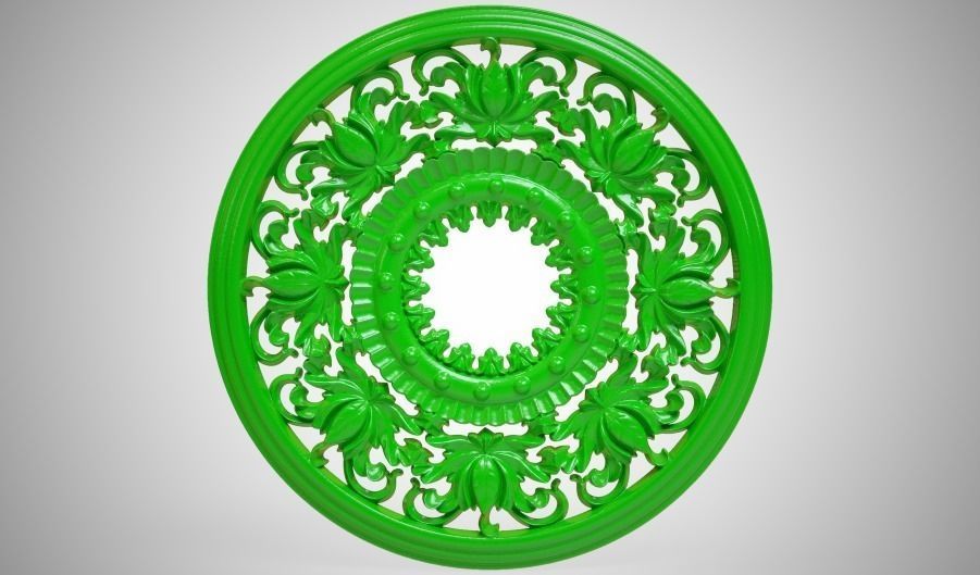 Engraving  no3 Low-poly 3D model_6