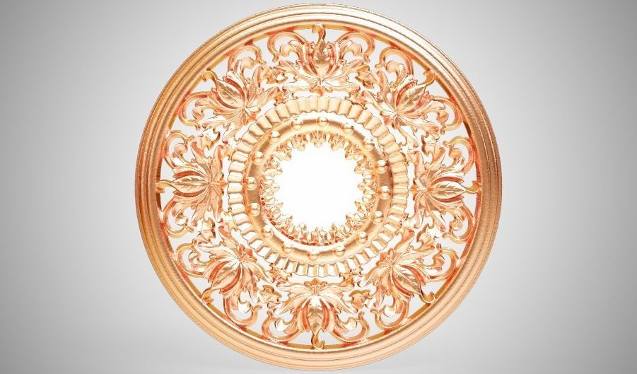 Engraving  no3 Low-poly 3D model_8