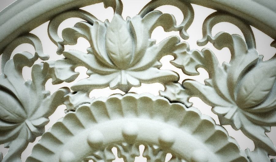 Engraving  no3 Low-poly 3D model_5