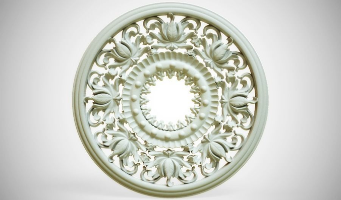 Engraving  no3 Low-poly 3D model