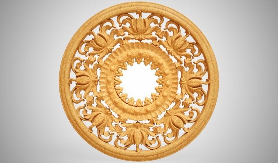 Engraving  no3 Low-poly 3D model_12