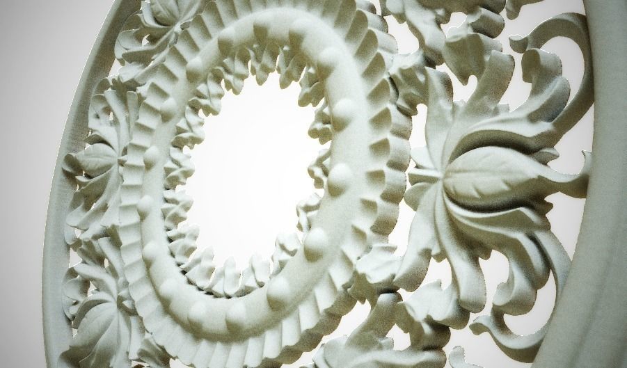 Engraving  no3 Low-poly 3D model_3