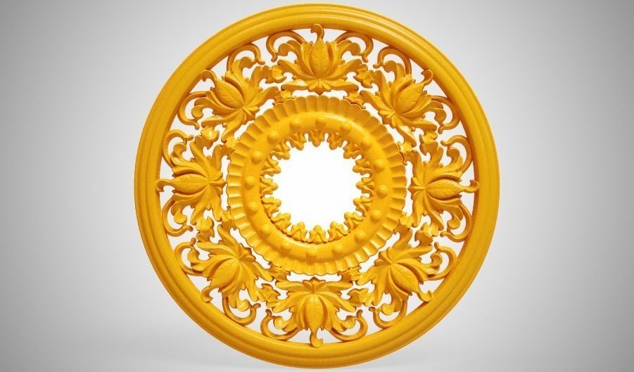 Engraving  no3 Low-poly 3D model_11