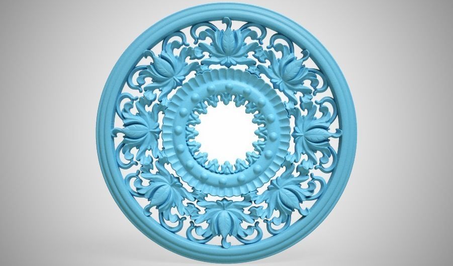 Engraving  no3 Low-poly 3D model_7