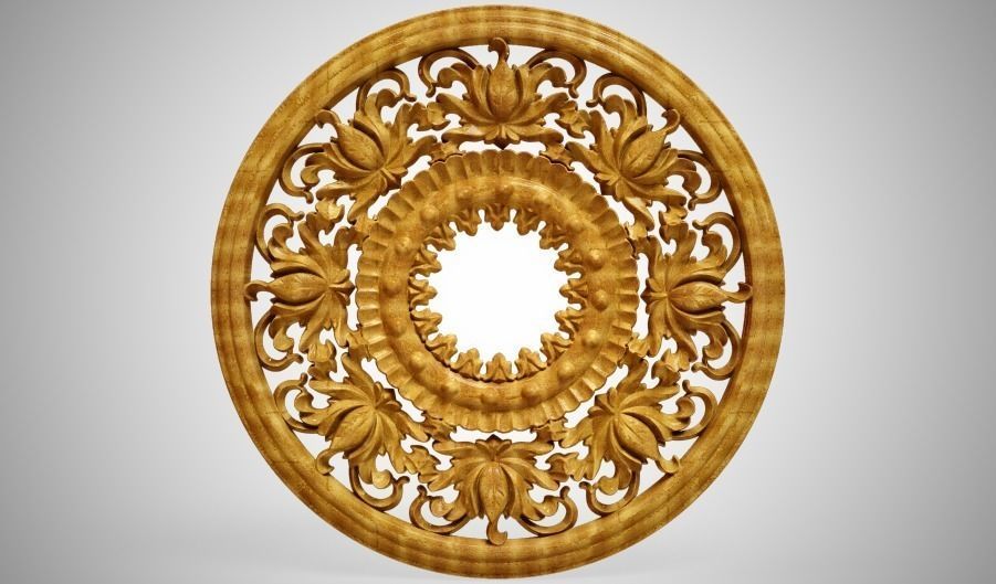 Engraving  no3 Low-poly 3D model_14