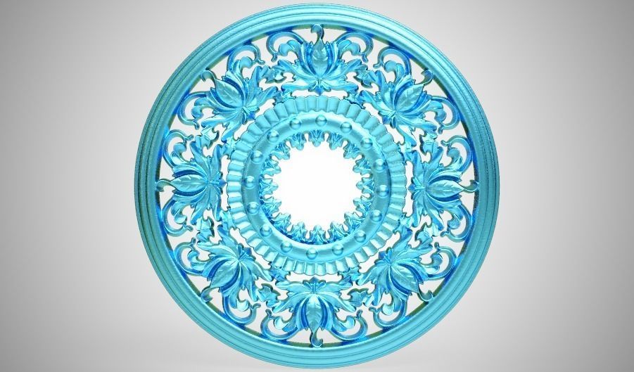 Engraving  no3 Low-poly 3D model_10