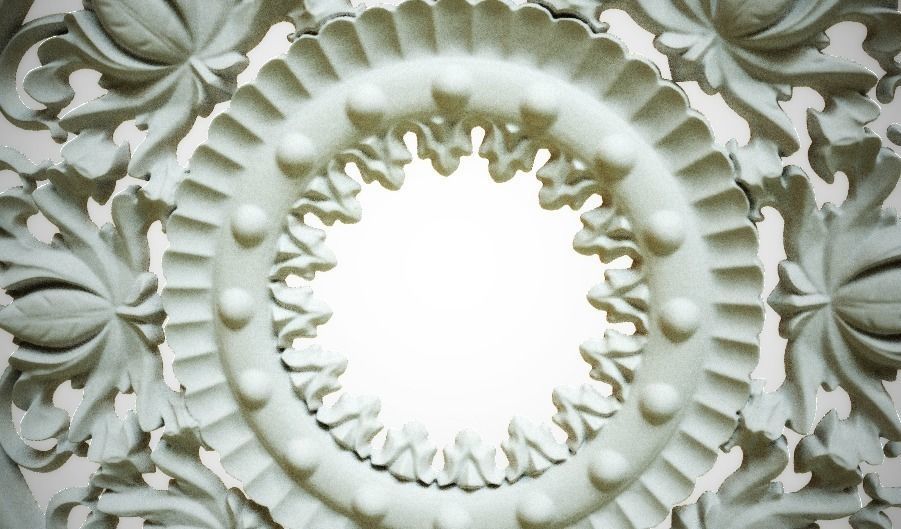 Engraving  no3 Low-poly 3D model_4