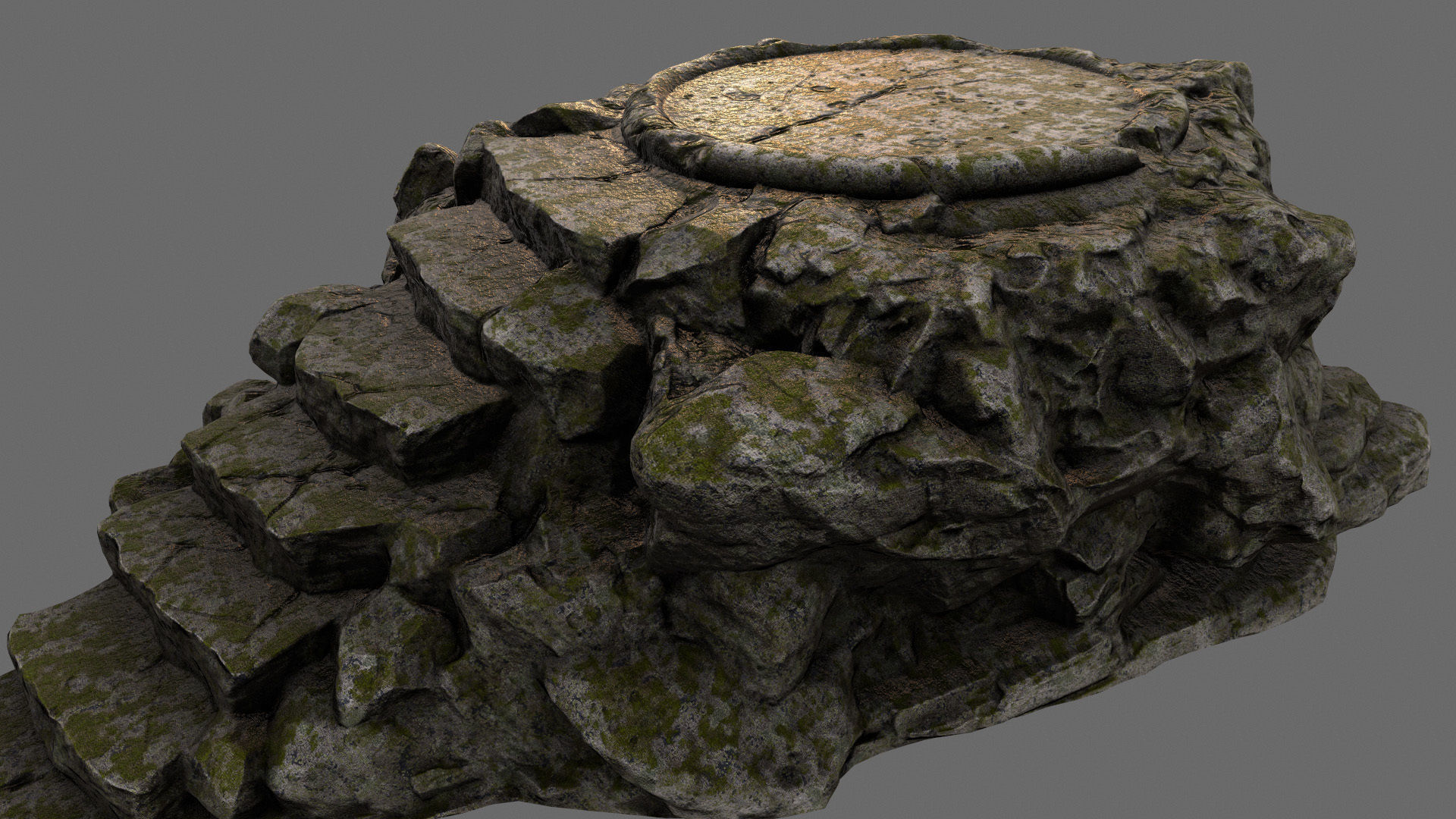 stairway 02 Low-poly 3D model_7