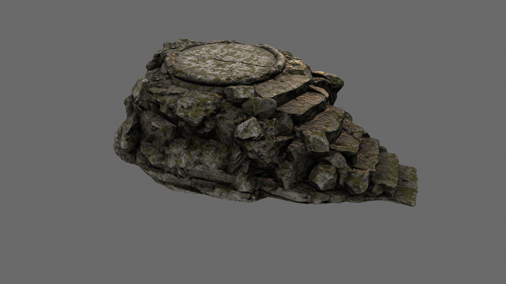 stairway 02 Low-poly 3D model_5