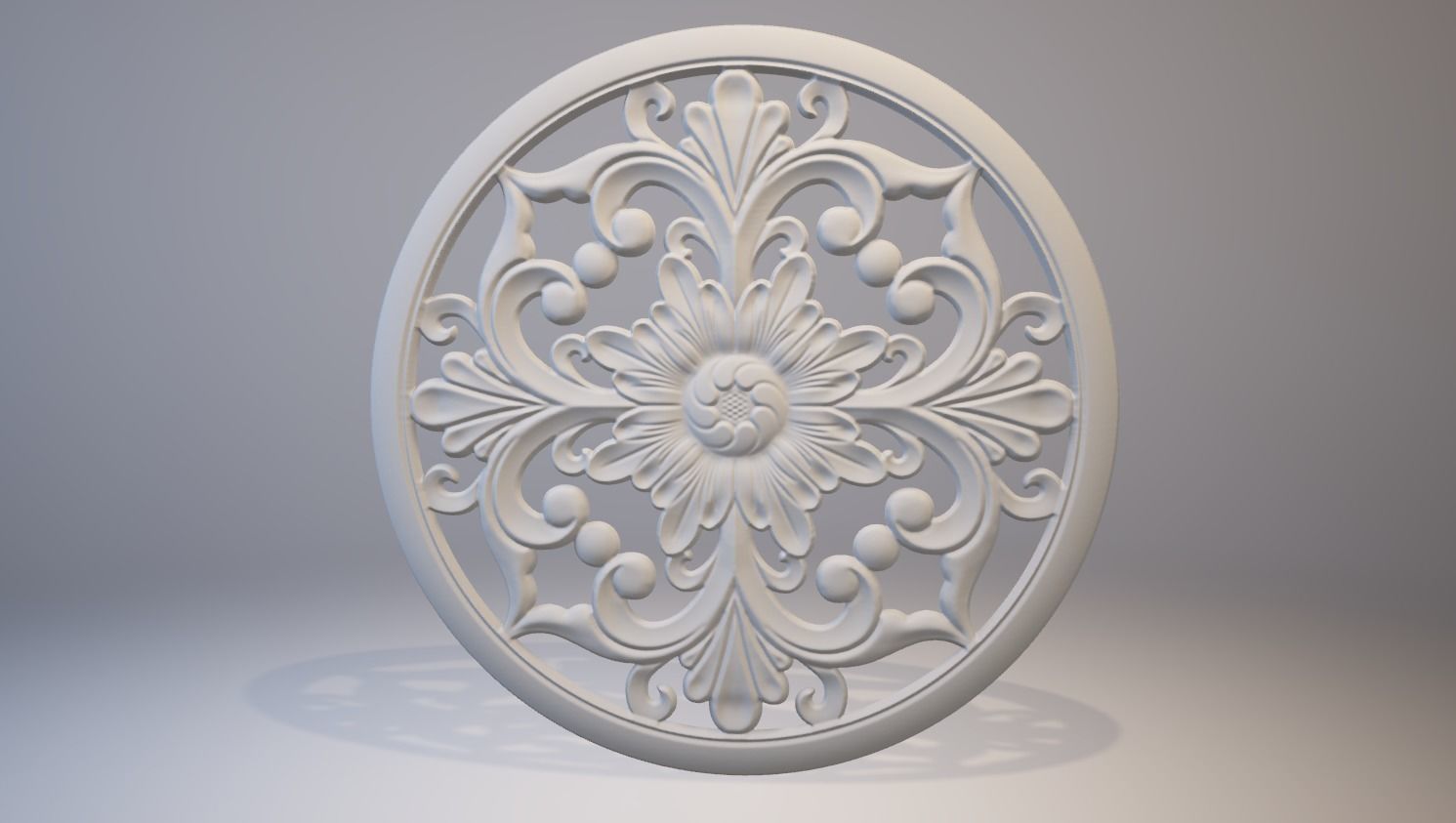 Engraving  no5 Low-poly 3D model_13