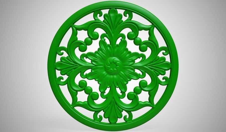 Engraving  no5 Low-poly 3D model_8