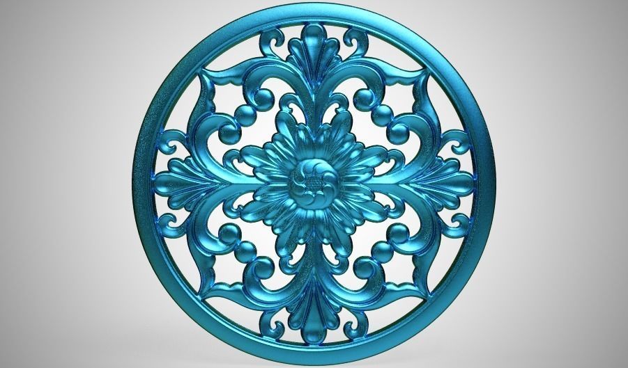 Engraving  no5 Low-poly 3D model_11