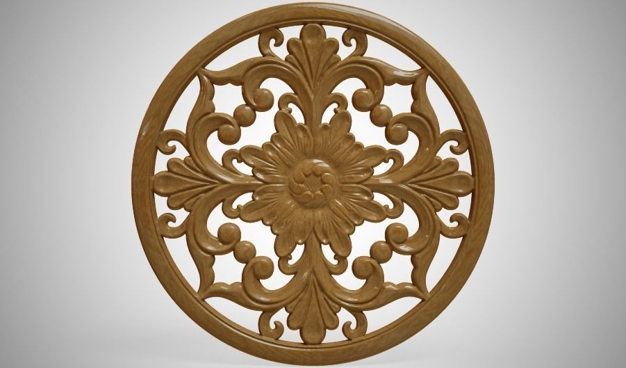 Engraving  no5 Low-poly 3D model_10