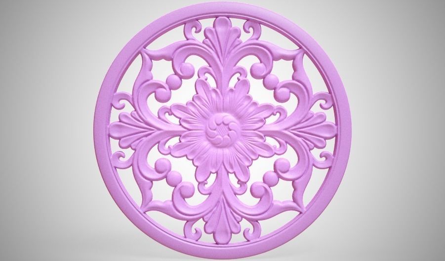 Engraving  no5 Low-poly 3D model_12