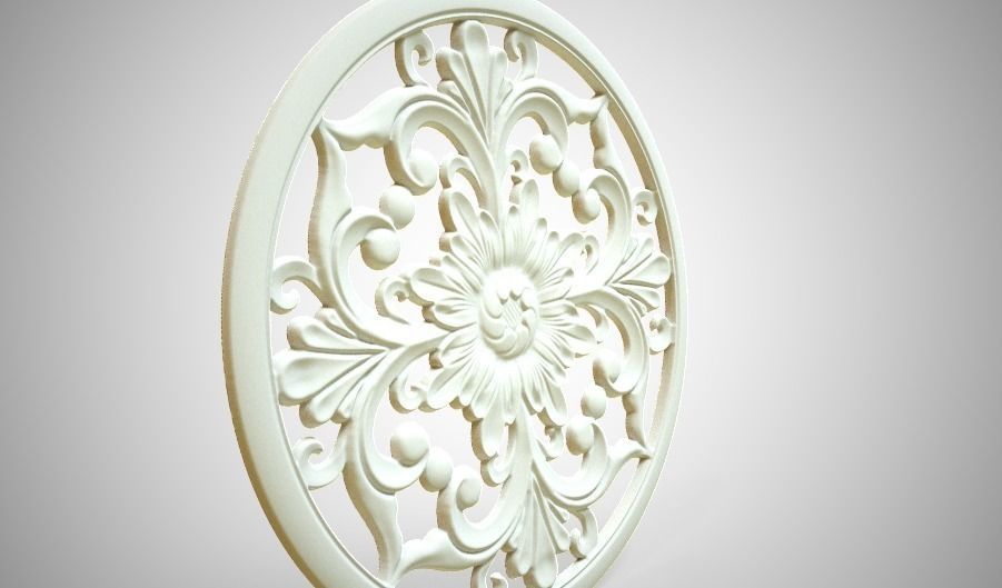 Engraving  no5 Low-poly 3D model_2