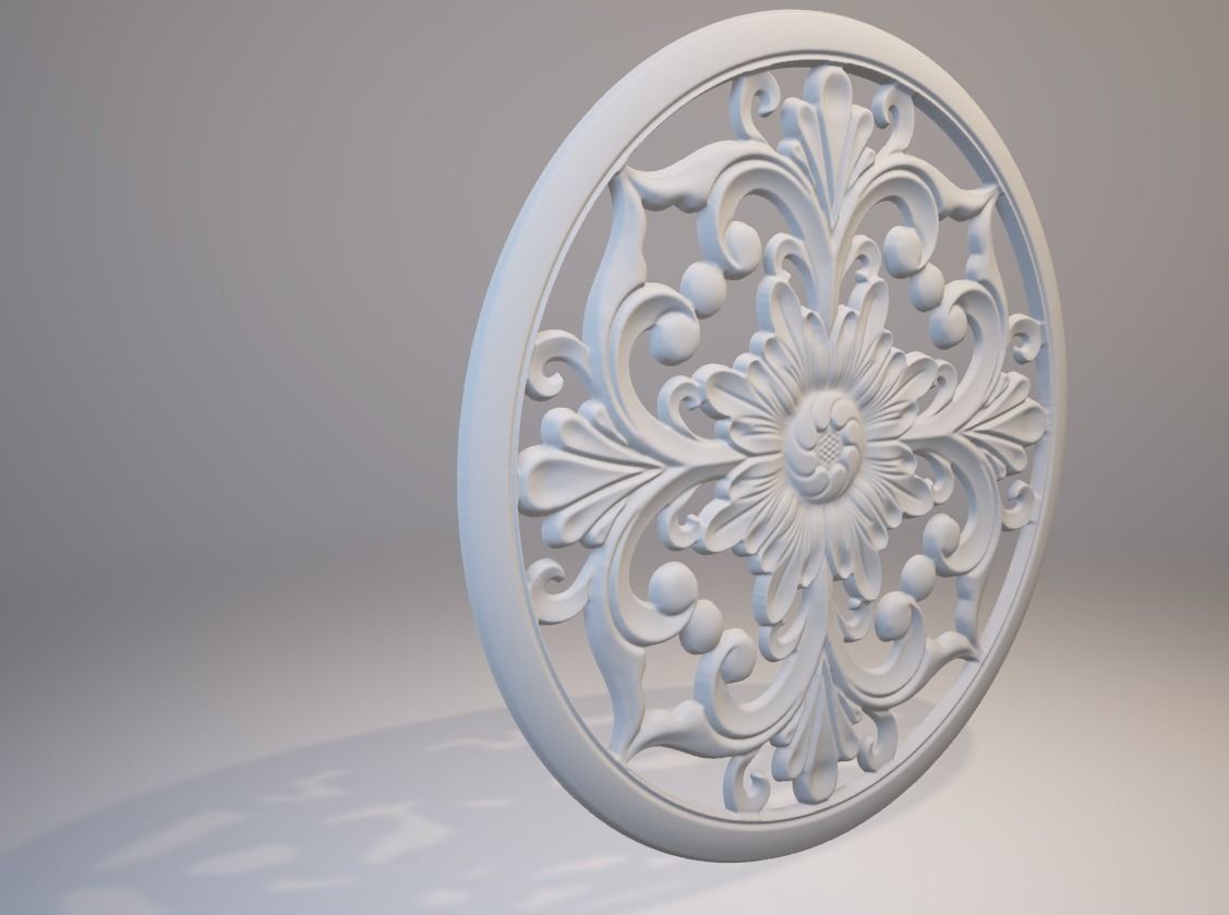 Engraving  no5 Low-poly 3D model_14