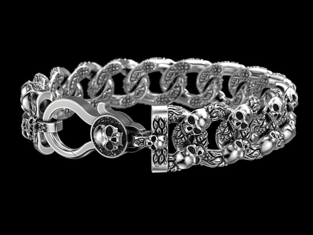 Bracelet for a real biker 3D print model_14