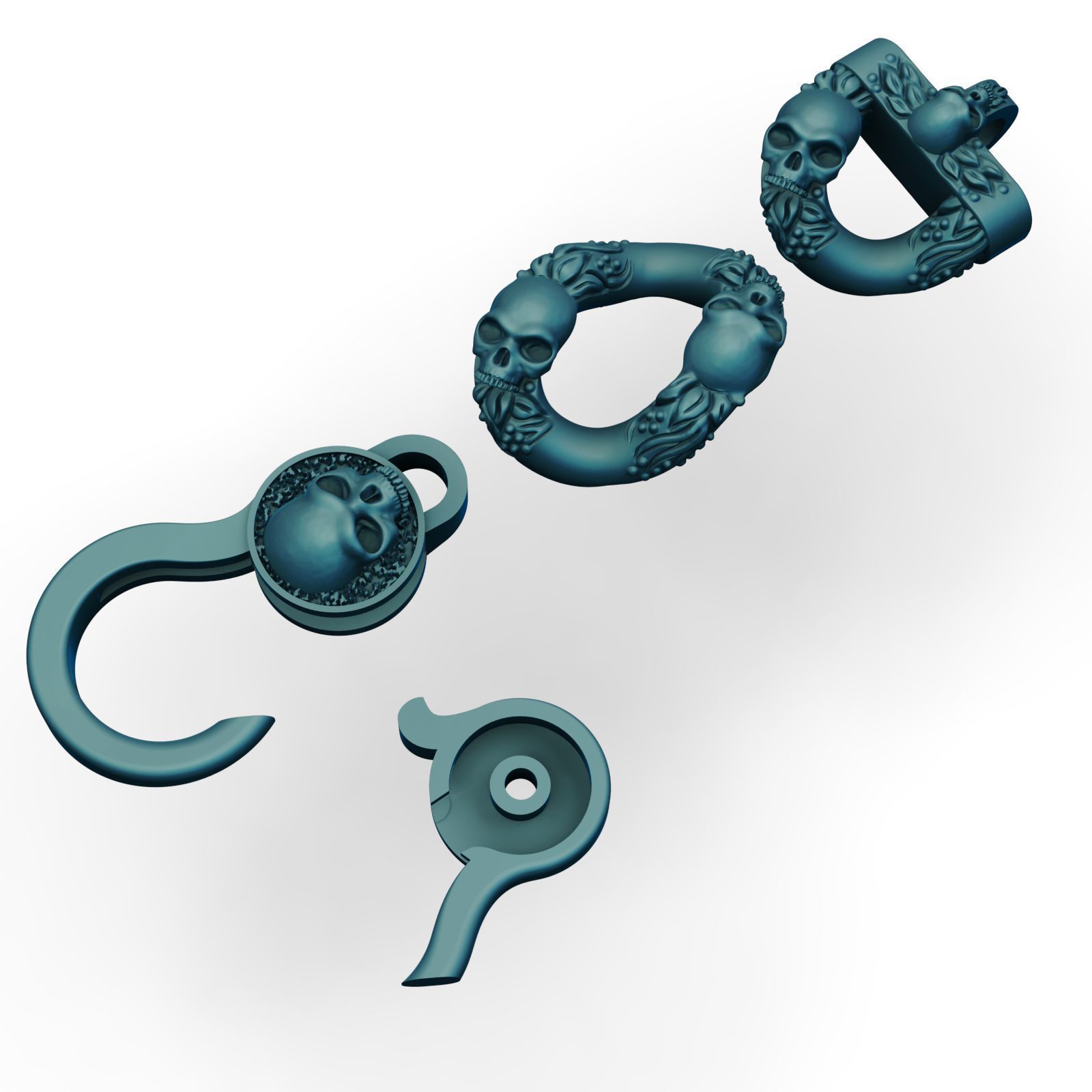 Bracelet for a real biker 3D print model_6