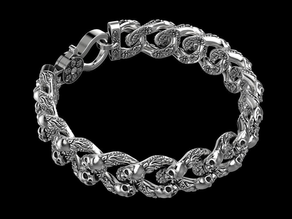 Bracelet for a real biker 3D print model_11