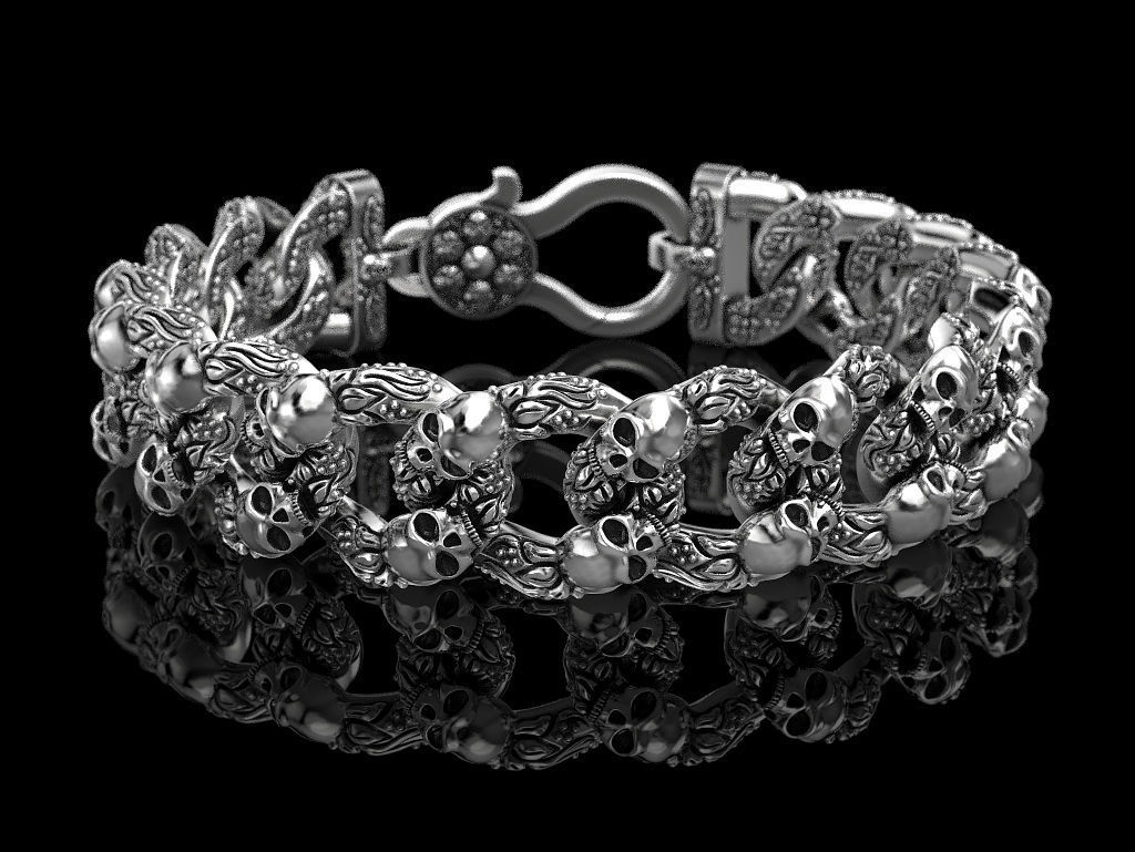 Bracelet for a real biker 3D print model_10