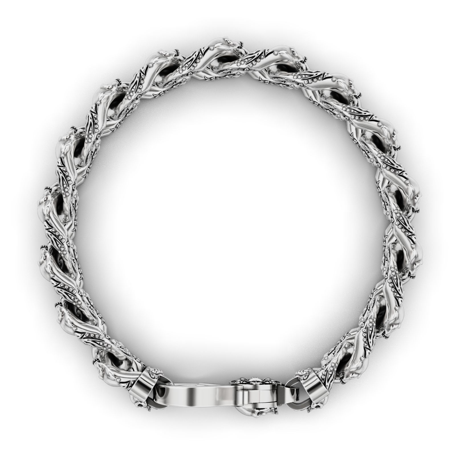 Bracelet for a real biker 3D print model_5