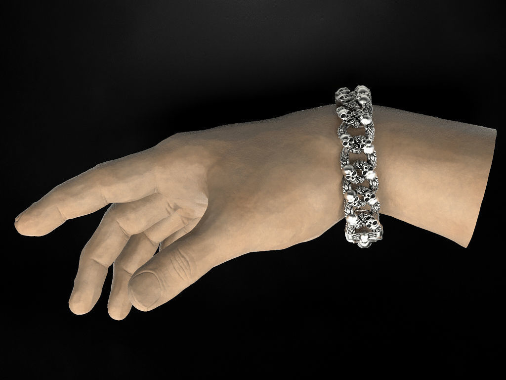 Bracelet for a real biker 3D print model_19