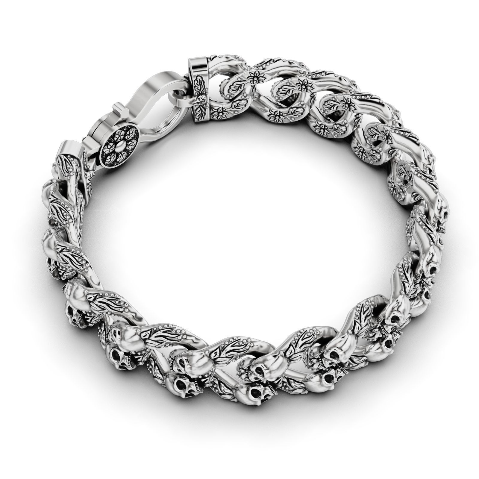 Bracelet for a real biker 3D print model_4