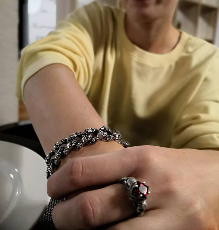 Bracelet for a real biker 3D print model_26