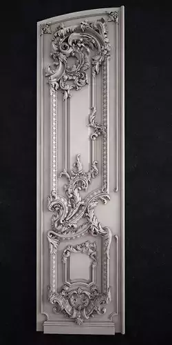 Door baroque 3D print model