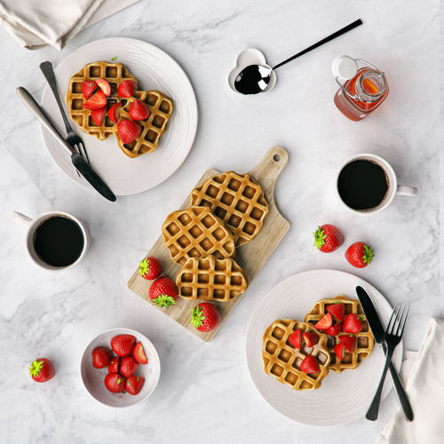 Waffles breakfast 3D model