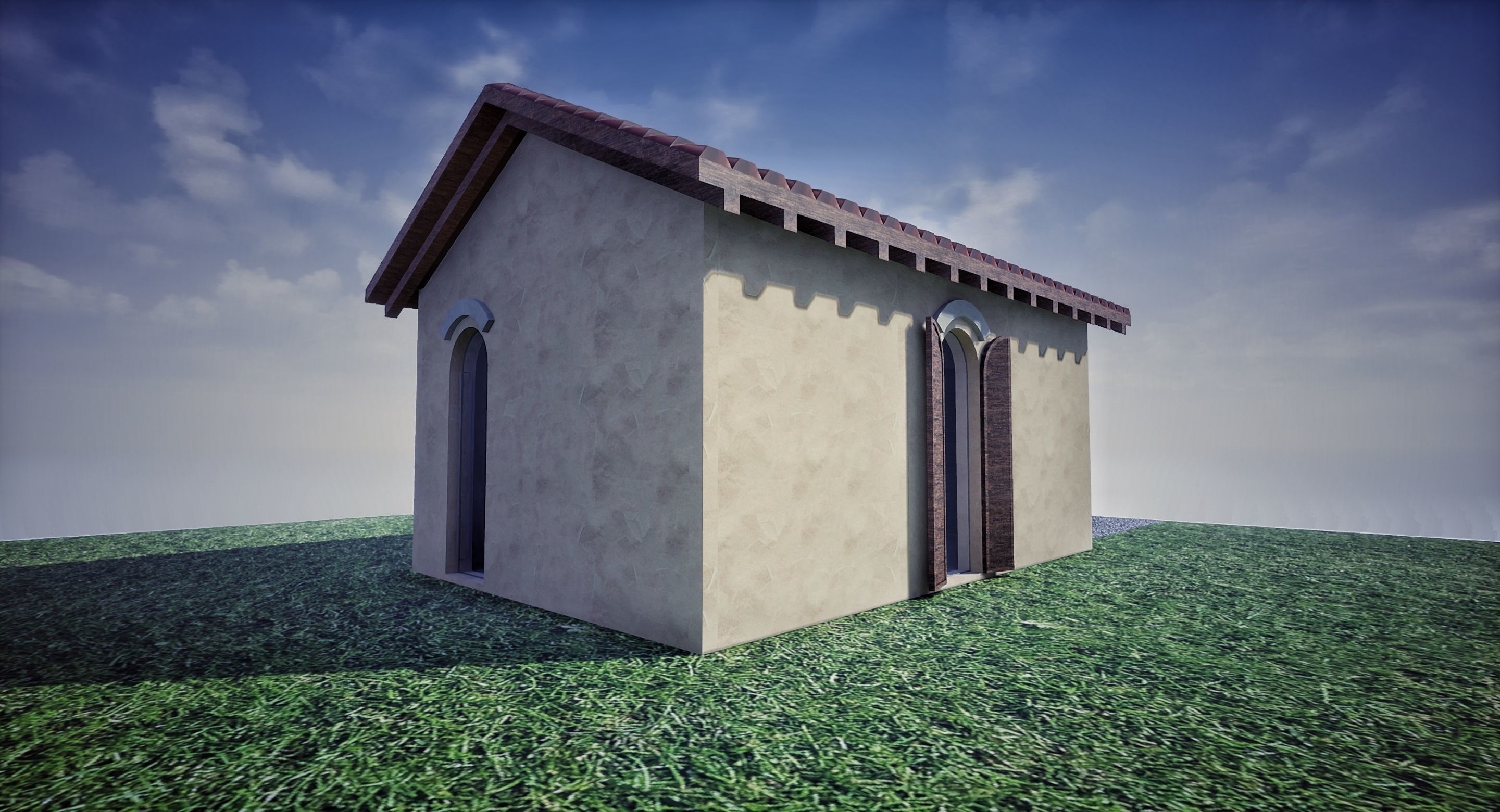 SHC Spanish Modern Garage 1 Free low-poly 3D model_1