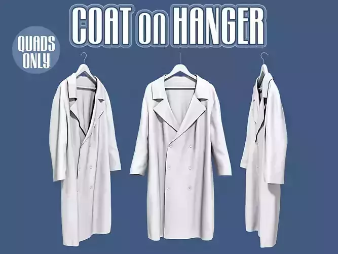 Coat on hanger