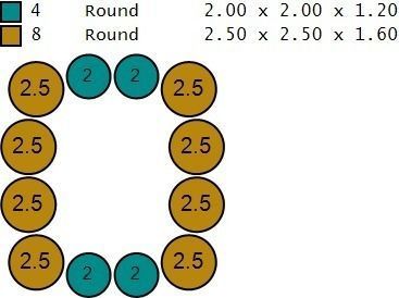 Letter O with diamonds 3D print model_3