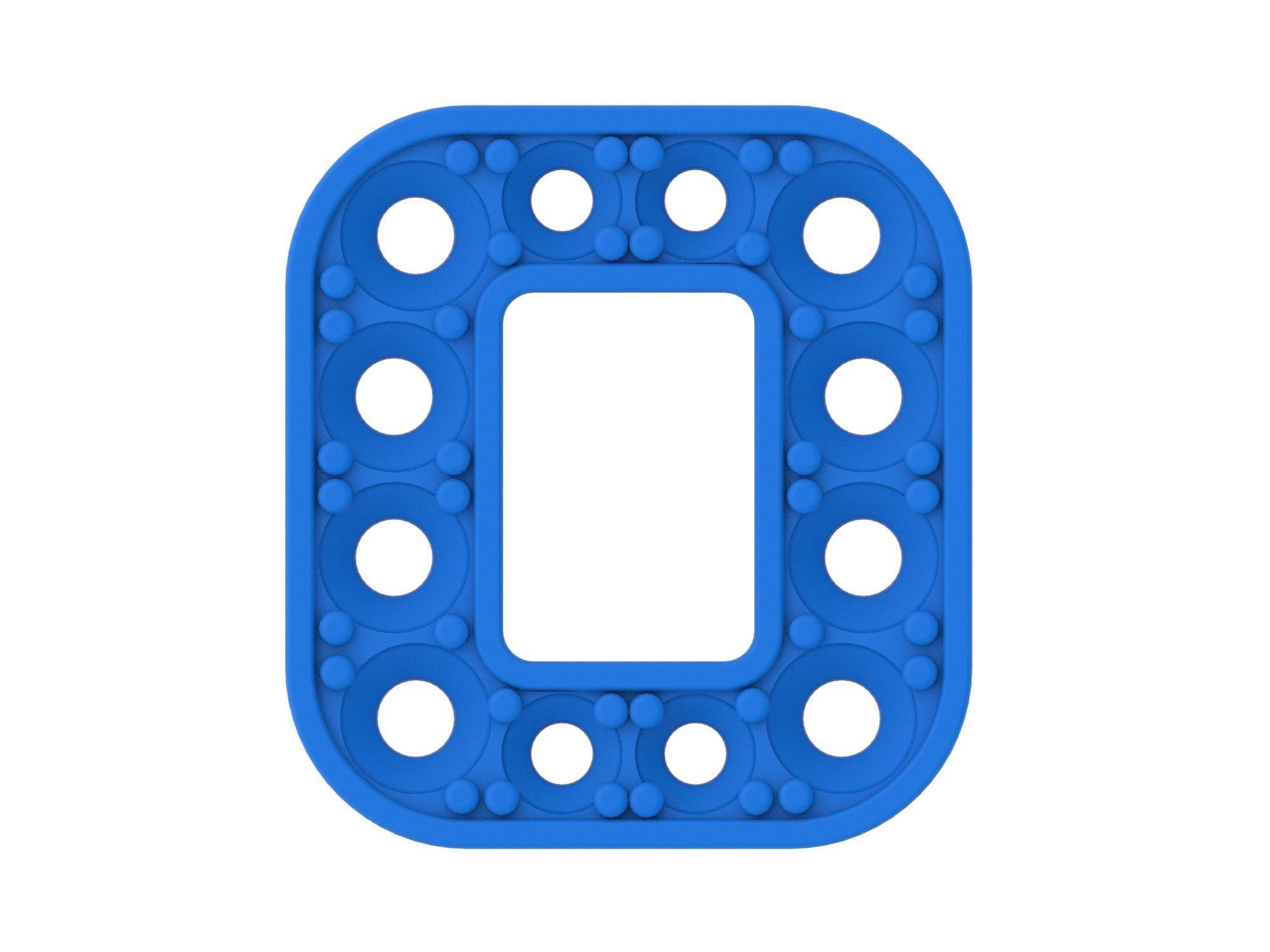 Letter O with diamonds 3D print model_2