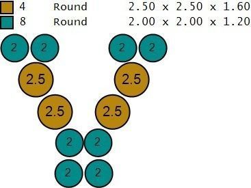 Letter V is made of diamonds 3D print model_3