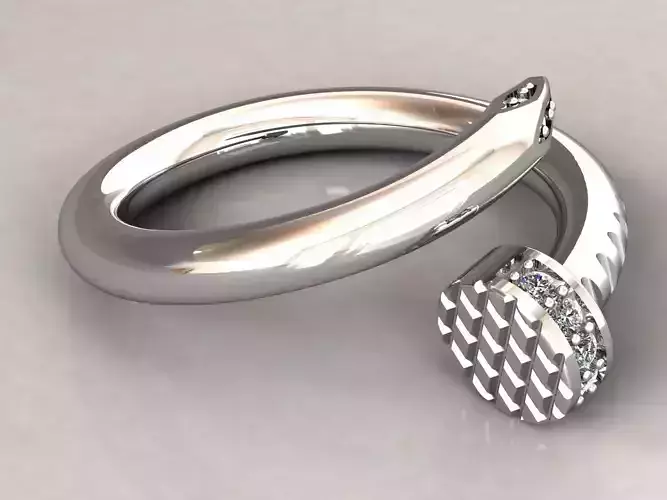 kengkod21 silver ring with diamonds