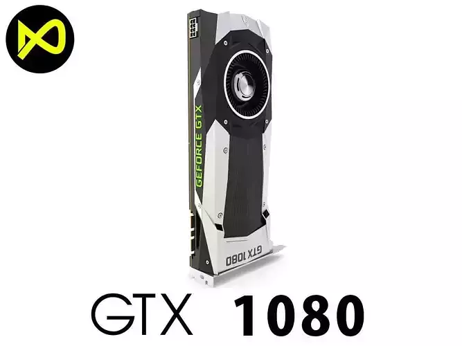 NVIDIA Geforce GTX 1080 Graphics Cards 3D model
