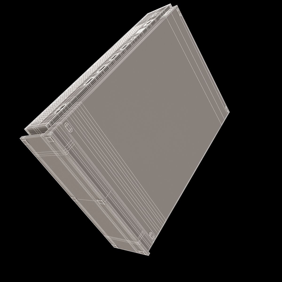 Xbox One S Console 3D model_11