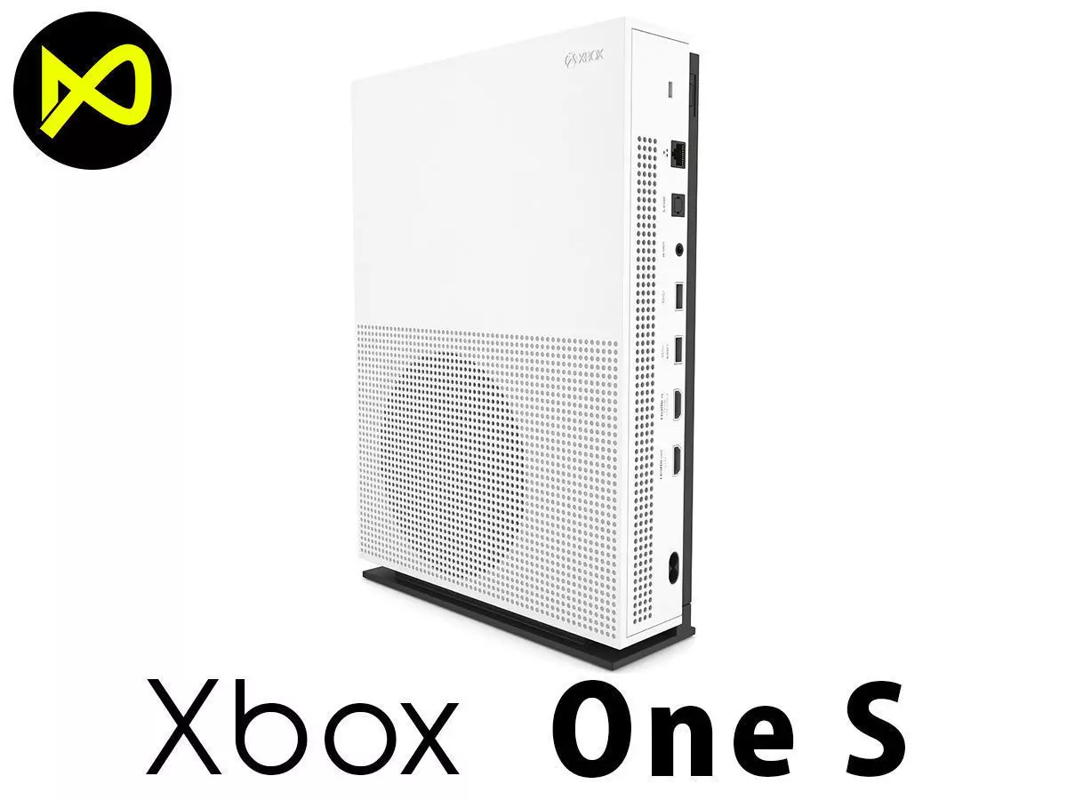 Xbox One S Console 3D model_0
