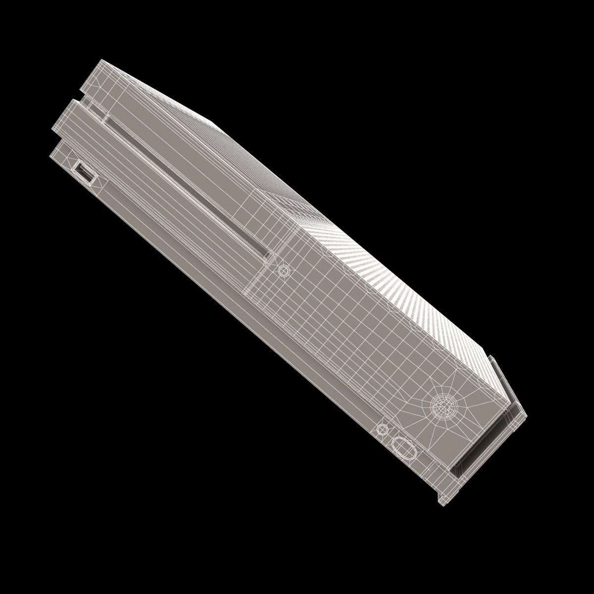 Xbox One S Console 3D model_15