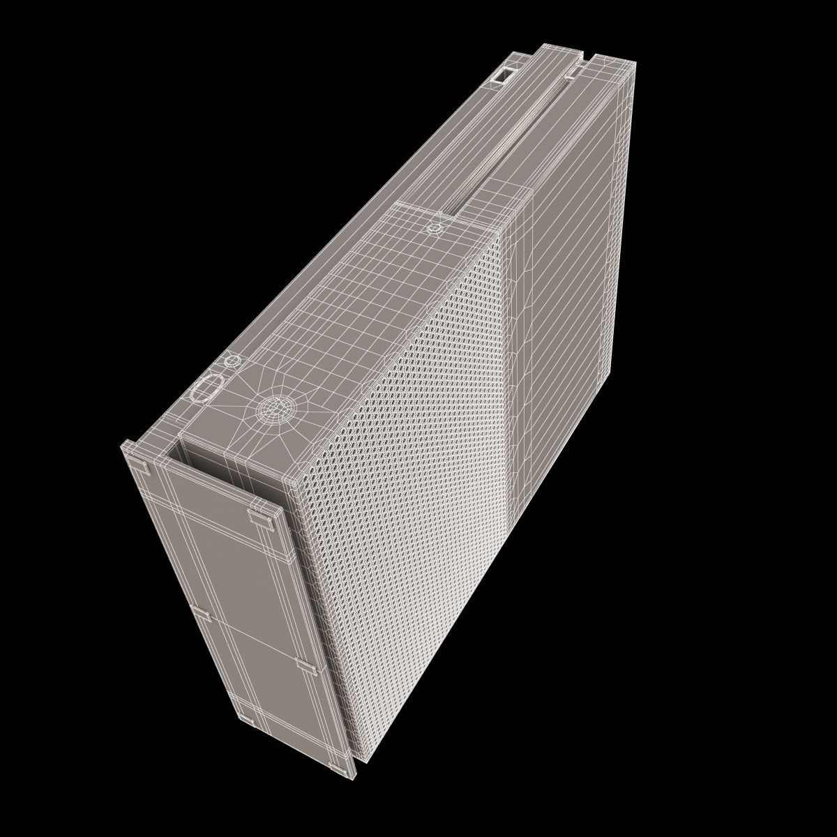 Xbox One S Console 3D model_13