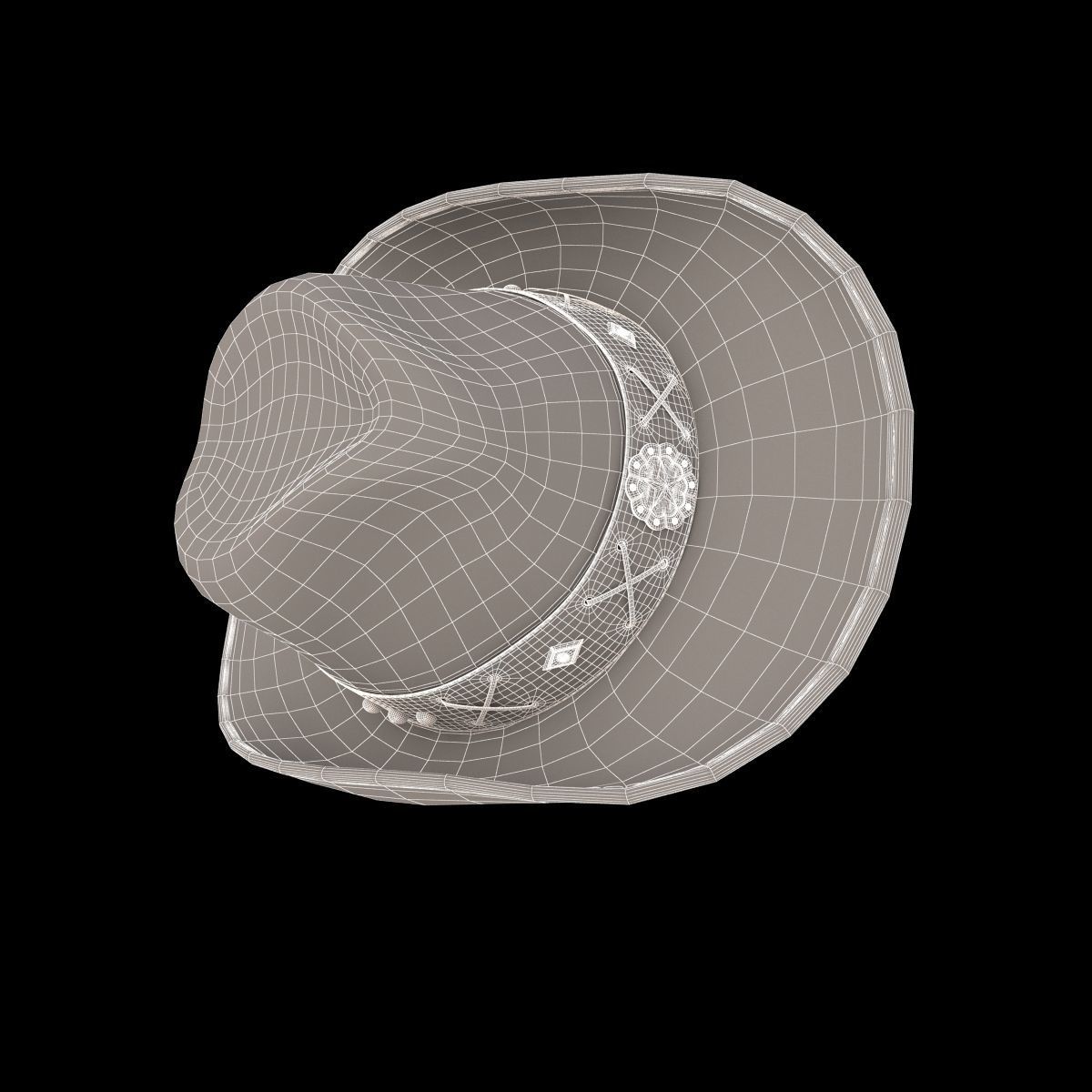 Cowboy Hat 3D model_12
