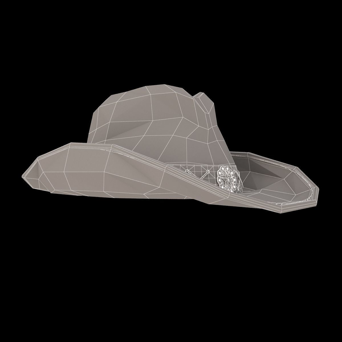 Cowboy Hat 3D model_8