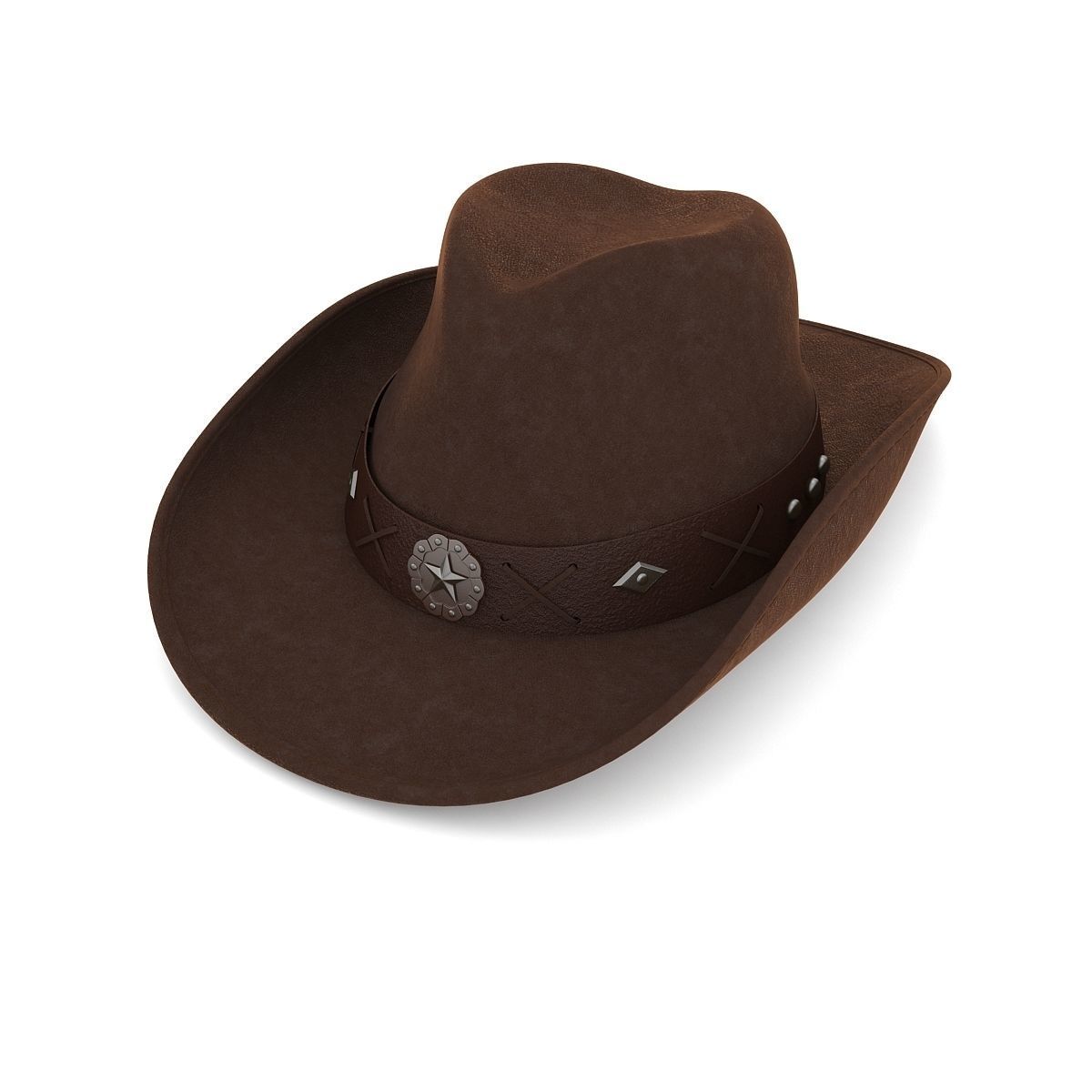 Cowboy Hat 3D model_5