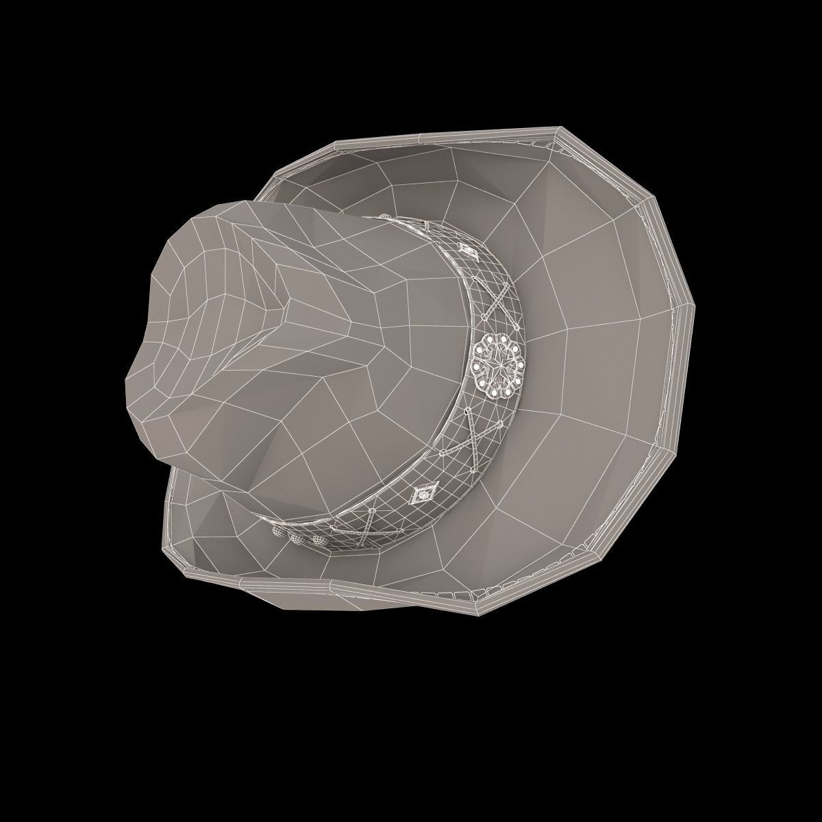 Cowboy Hat 3D model_10