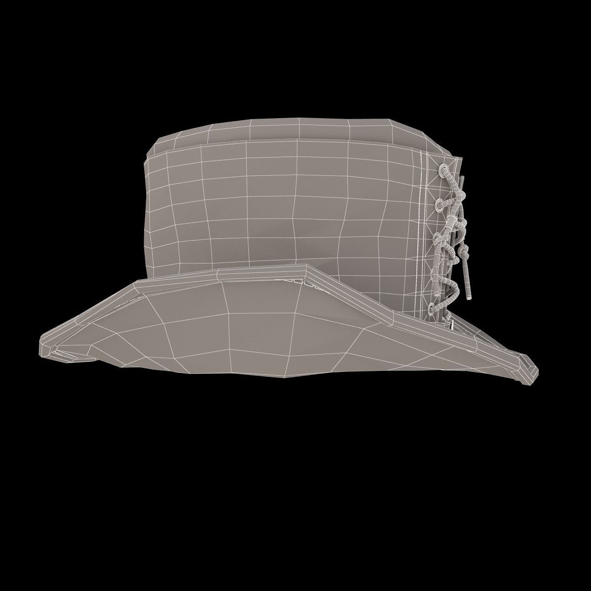 Vested Steampunk Top Hat 3D model_13
