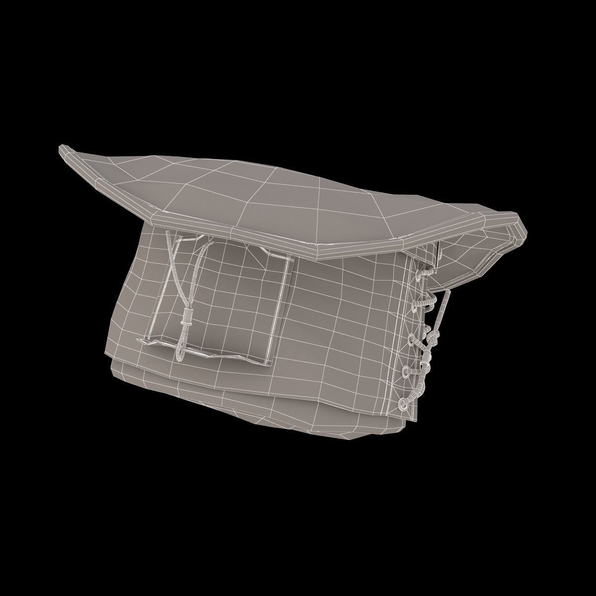 Vested Steampunk Top Hat 3D model_19