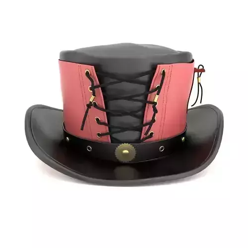 Vested Steampunk Top Hat 3D model